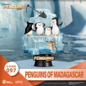 Skipper, Kowalski, Private & Rico diorama D-Stage - Les Pingouins de Madagascar